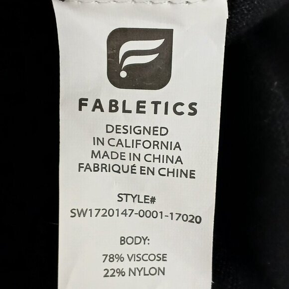 WOMENS FABLETICS BLACK SWEATER, BACKLESS, LONG SLEEVE, SIZE XS - Picture 5 of 8